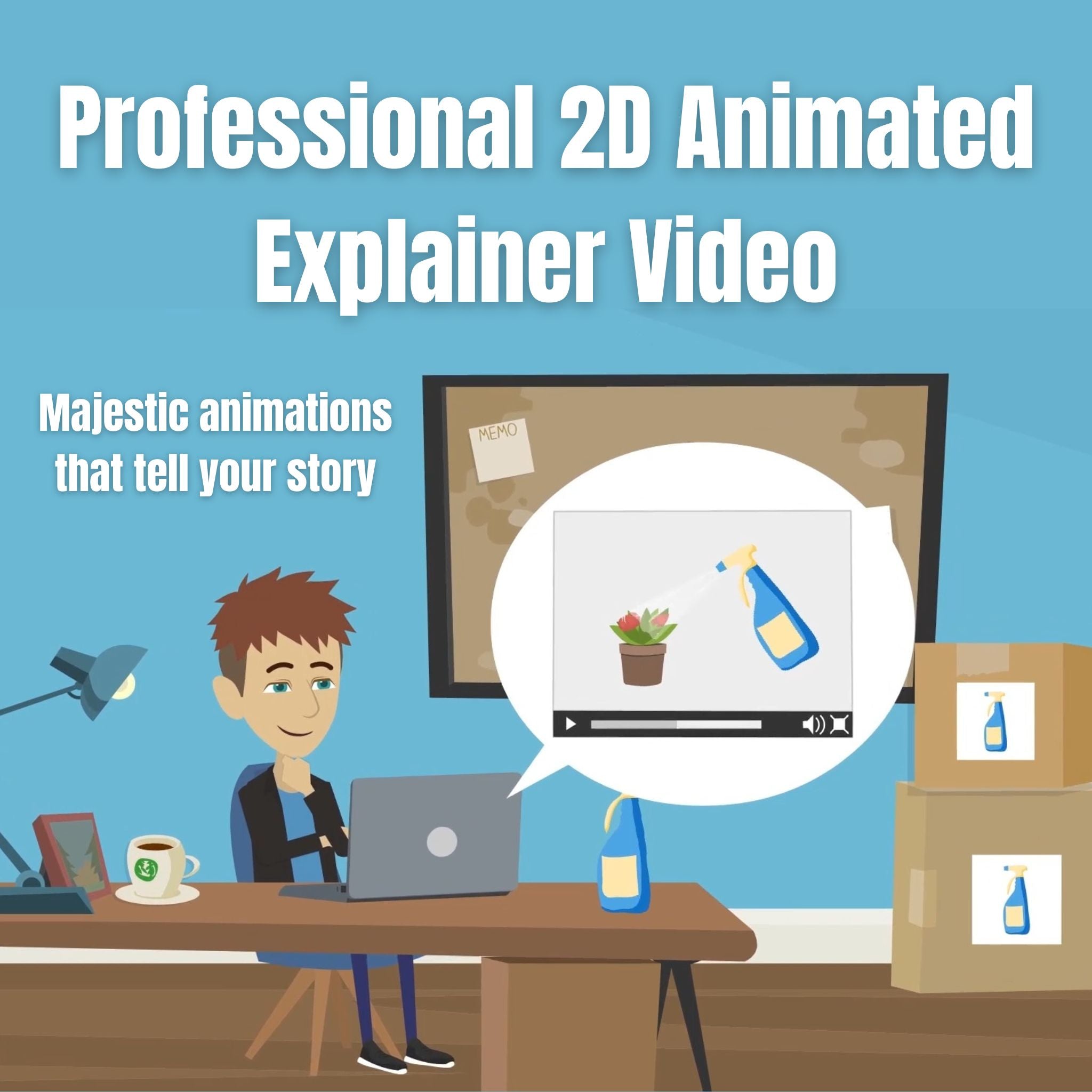 Professional 2D Animated Explainer Video